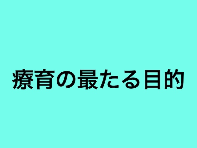 療育の目的